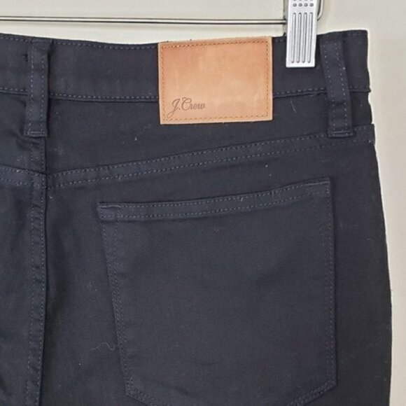 J. Crew | Black Toothpick Raw Hem Skinny Jeans - Picture 4 of 5